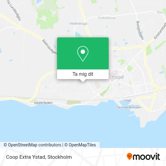 Coop Extra Ystad karta