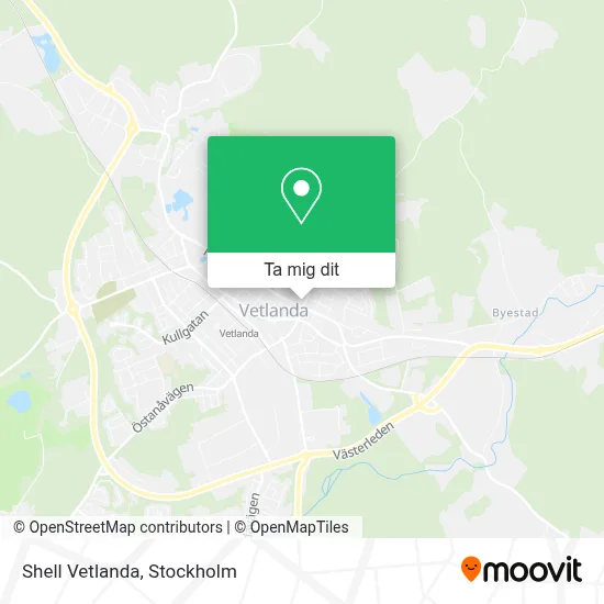 Shell Vetlanda karta