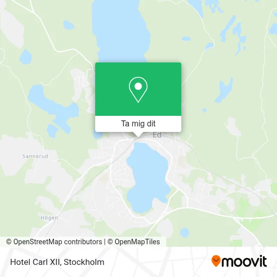 Hotel Carl XII karta