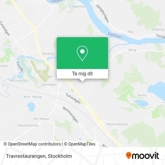 Travrestaurangen karta