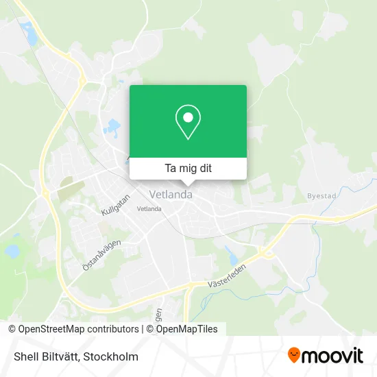 Shell Biltvätt karta