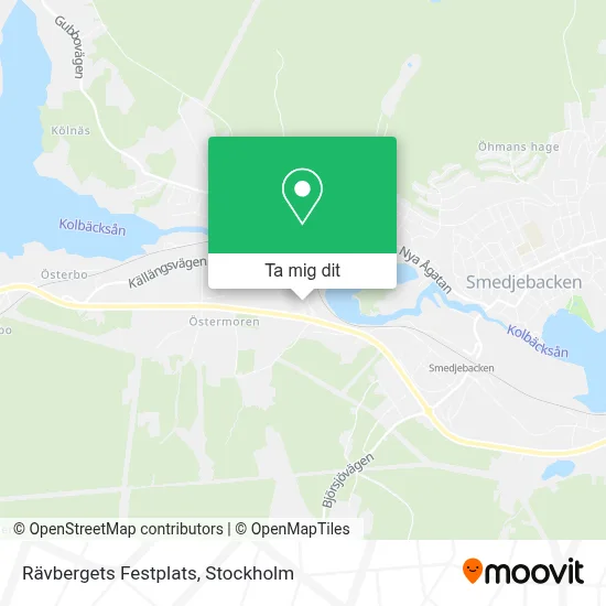 Rävbergets Festplats karta