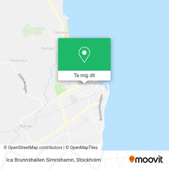 Ica Brunnshallen Simrishamn karta