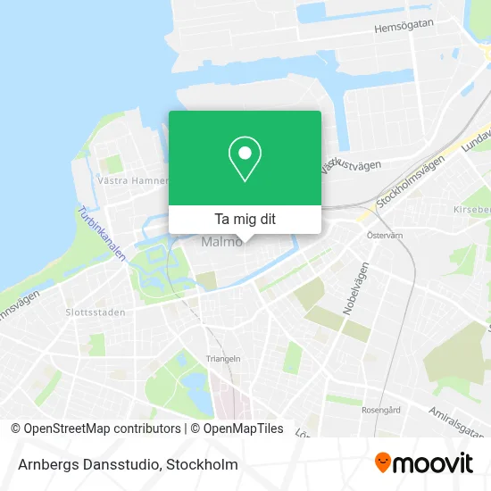 Arnbergs Dansstudio karta