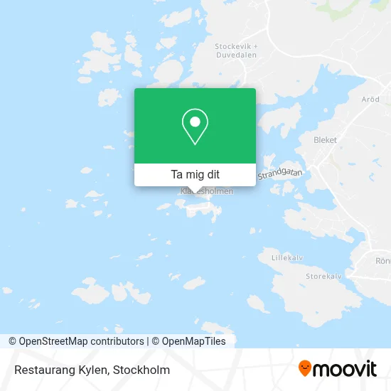 Restaurang Kylen karta