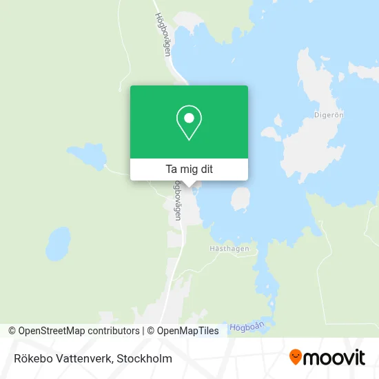 Rökebo Vattenverk karta