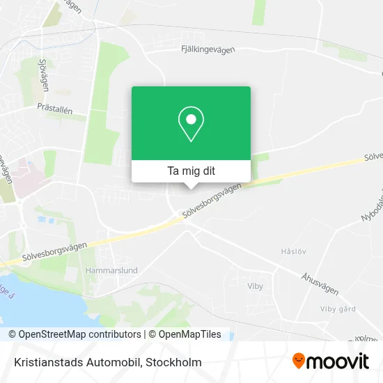 Kristianstads Automobil karta