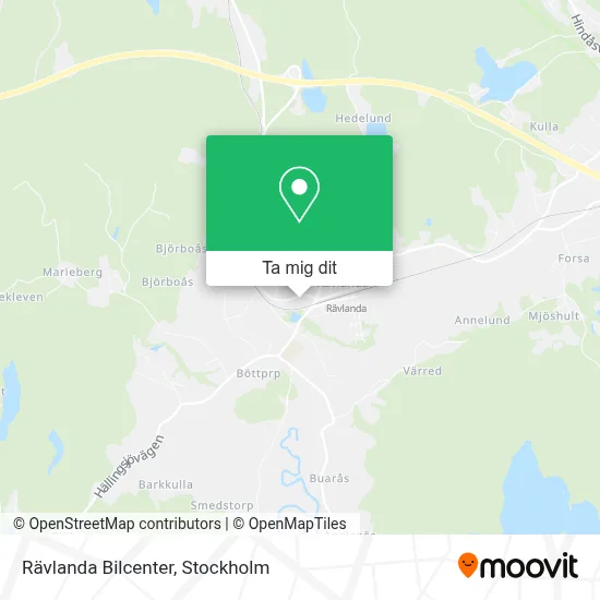 Rävlanda Bilcenter karta