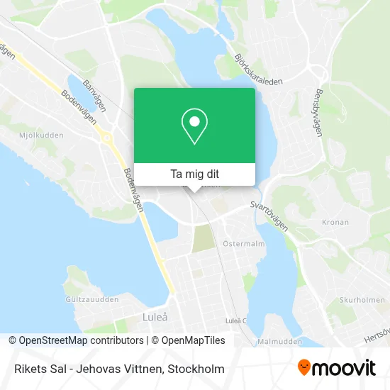 Rikets Sal - Jehovas Vittnen karta