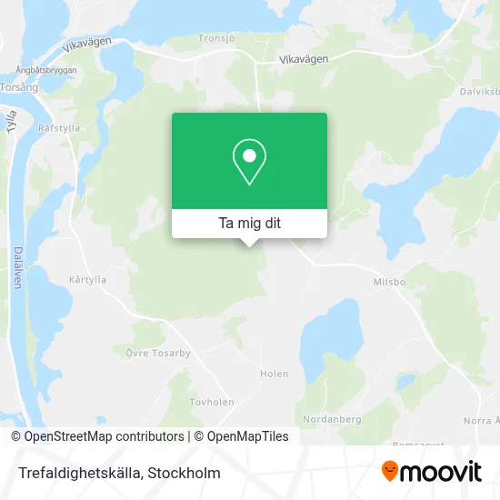 Trefaldighetskälla karta