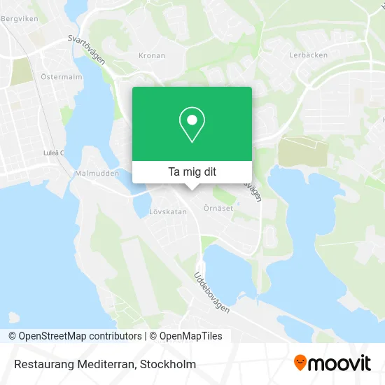 Restaurang Mediterran karta