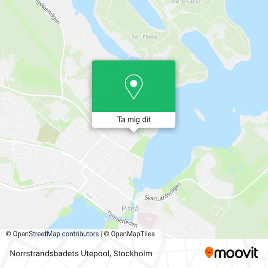 Norrstrandsbadets Utepool karta