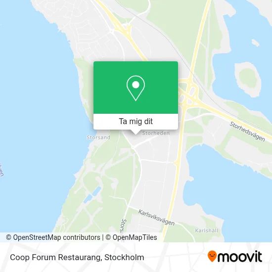 Coop Forum Restaurang karta