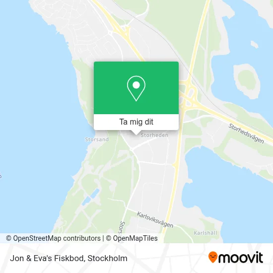 Jon & Eva's Fiskbod karta