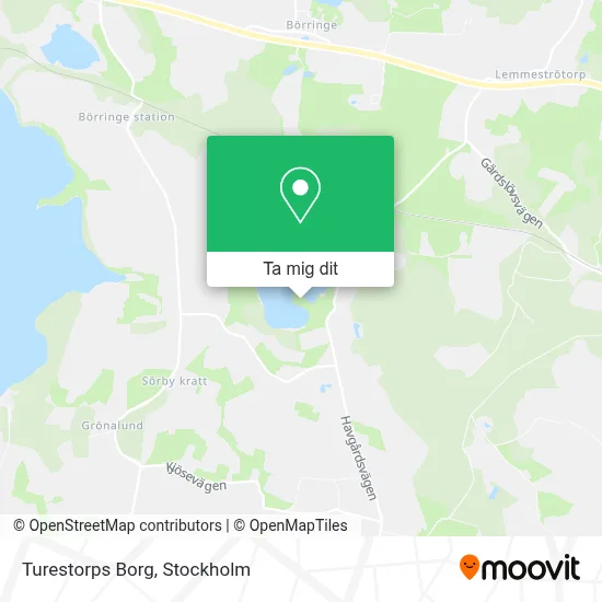 Turestorps Borg karta