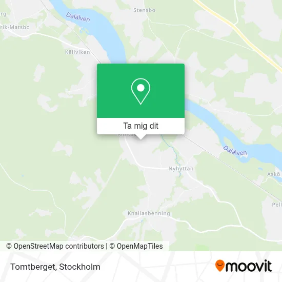 Tomtberget karta