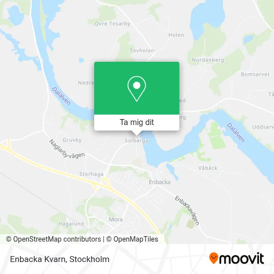Enbacka Kvarn karta