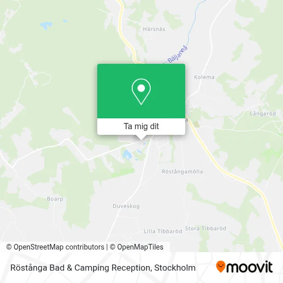 Röstånga Bad & Camping Reception karta