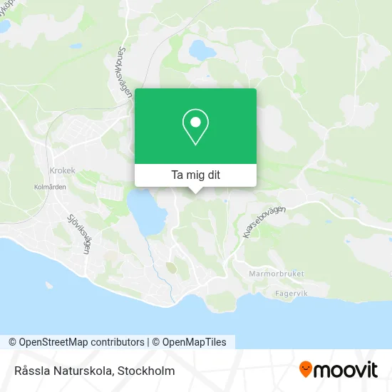 Råssla Naturskola karta
