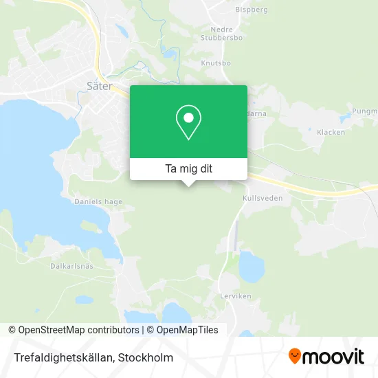 Trefaldighetskällan karta