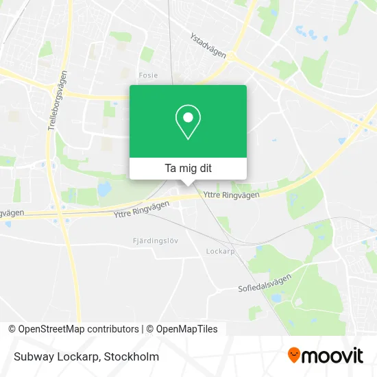 Subway Lockarp karta