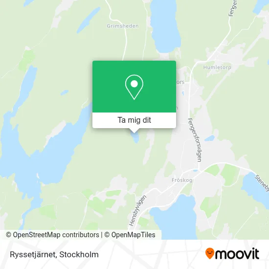 Ryssetjärnet karta