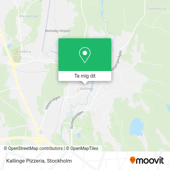 Kallinge Pizzeria karta
