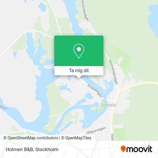 Holmen B&B karta