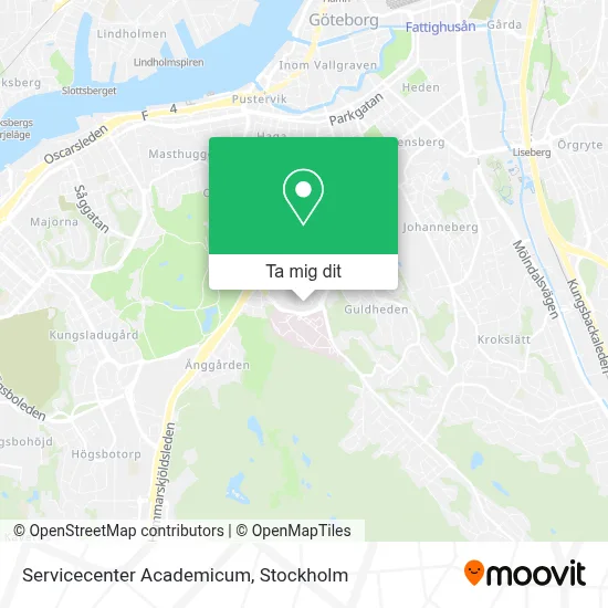 Servicecenter Academicum karta