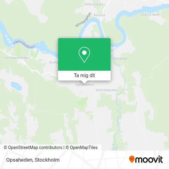 Opsaheden karta
