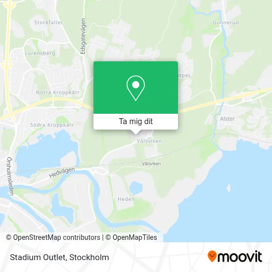 Stadium Outlet karta