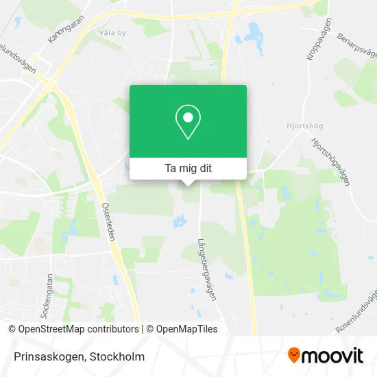 Prinsaskogen karta