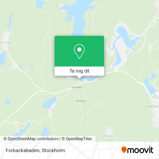 Forbackabaden karta