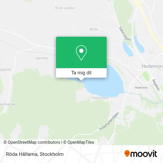 Röda Hällarna karta