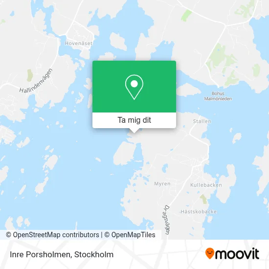 Inre Porsholmen karta