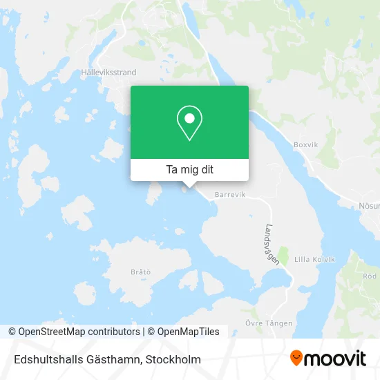 Edshultshalls Gästhamn karta