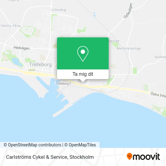 Carlströms Cykel & Service karta