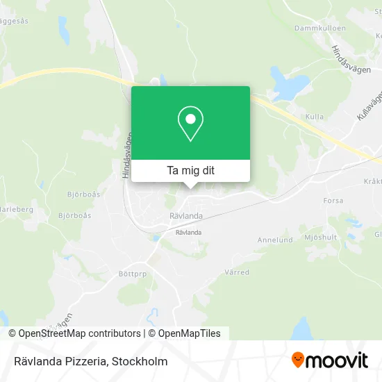 Rävlanda Pizzeria karta