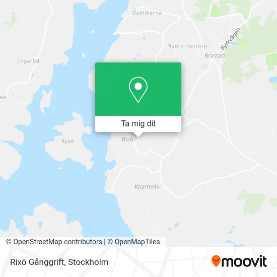 Rixö Gånggrift karta