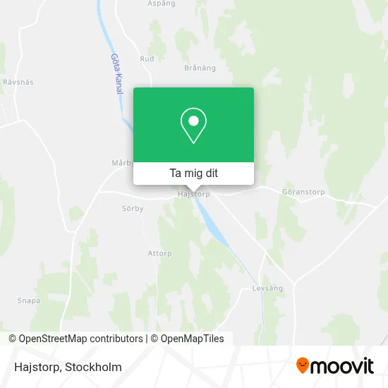 Hajstorp karta