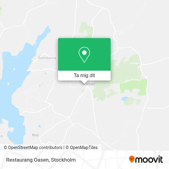 Restaurang Oasen karta