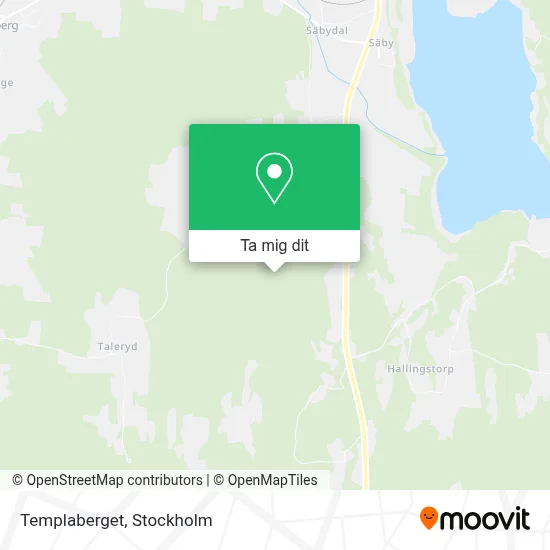 Templaberget karta