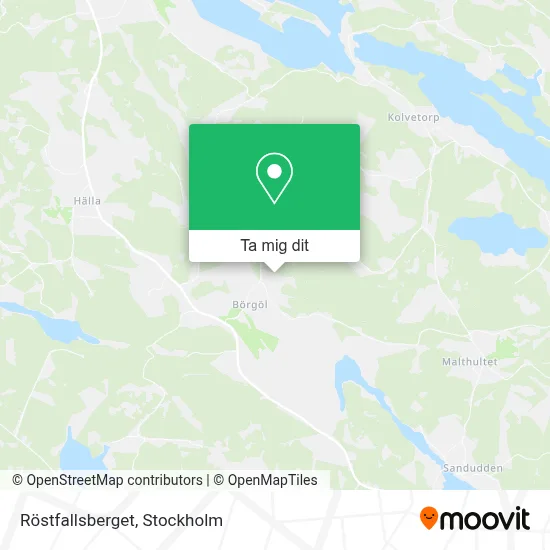 Röstfallsberget karta