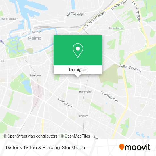 Daltons Tattoo & Piercing karta