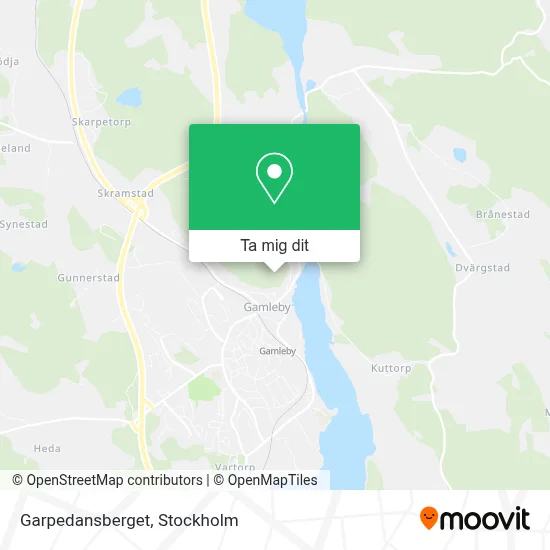 Garpedansberget karta