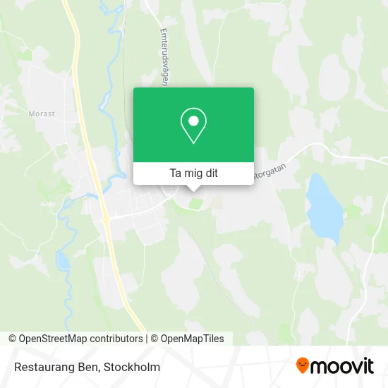 Restaurang Ben karta
