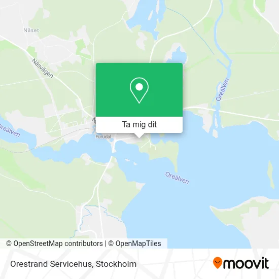 Orestrand Servicehus karta