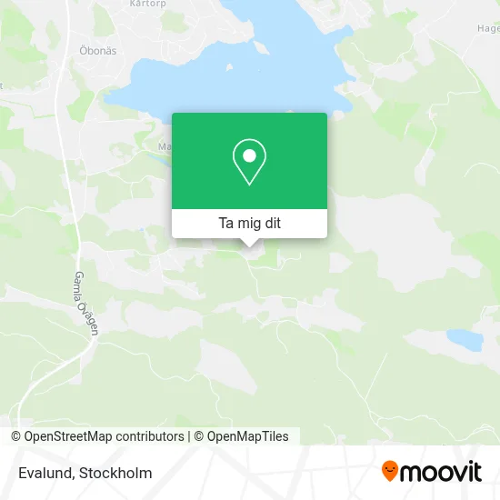 Evalund karta