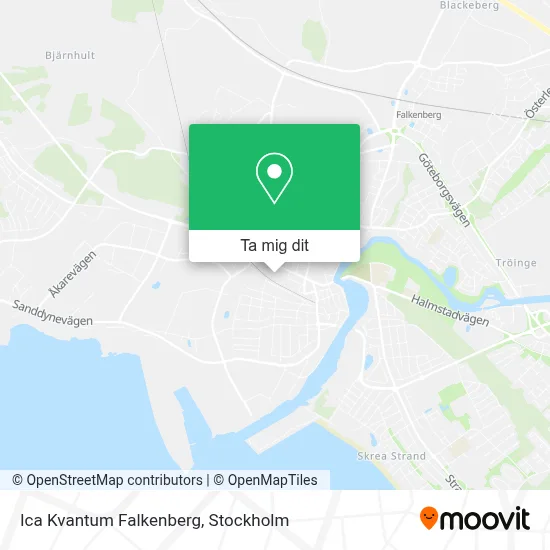 Ica Kvantum Falkenberg karta