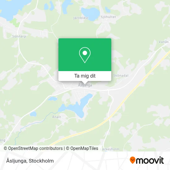 Åsljunga karta